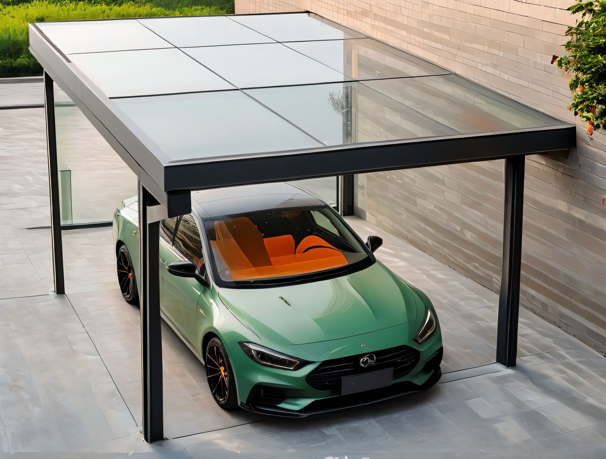 Einzelcarport Solarunterstand