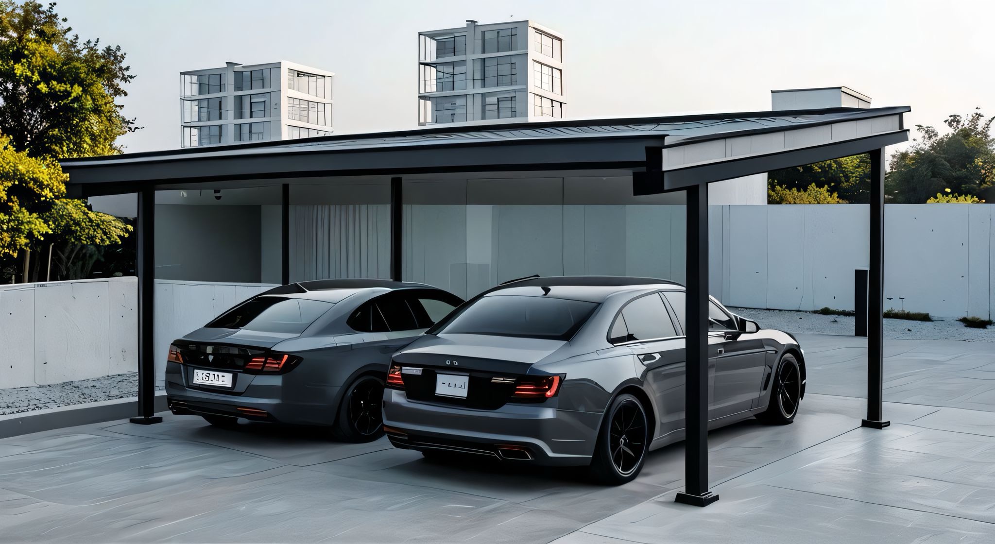 Doppelcarport Solarunterstand